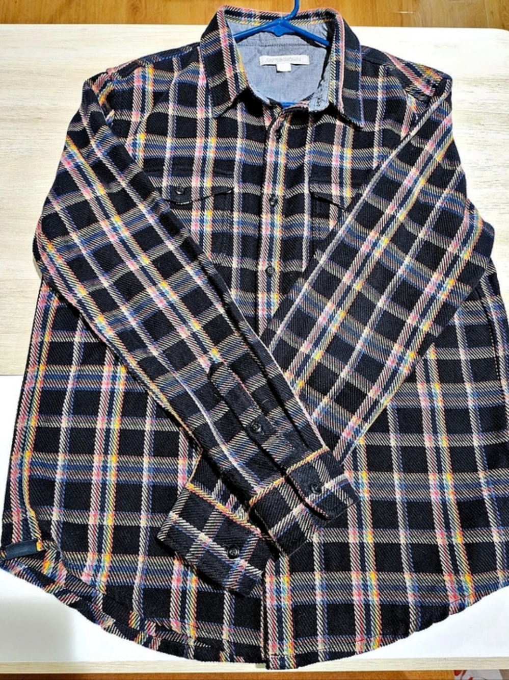 Outerknown The Blanket Shirt Men's Plaid Shirt Size Large